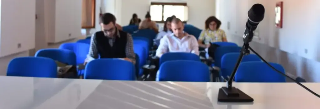 immagine decorativa dell'aula blu